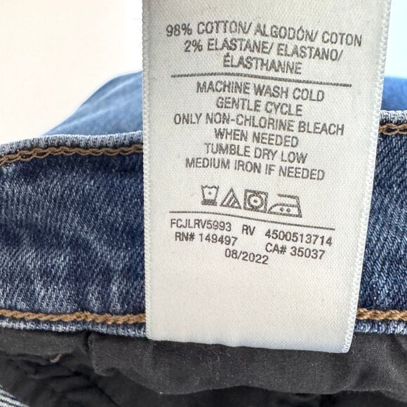 Favorite Daughter Womens Valentina High Rise Denim Jeans Sz 28 Split Cuff Blue - Picture 7 of 9